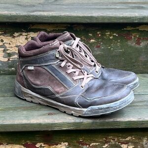 Merrell Berner Mid Waterproof Oiled Leather Hiking Boots Espresso Men’s Size 12